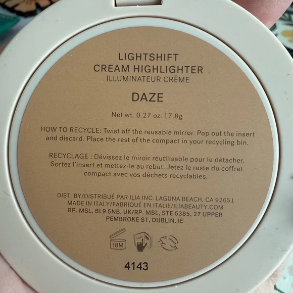 ILIA Lightshift Cream Highlighter - DAZE - NEW - Picture 6 of 13